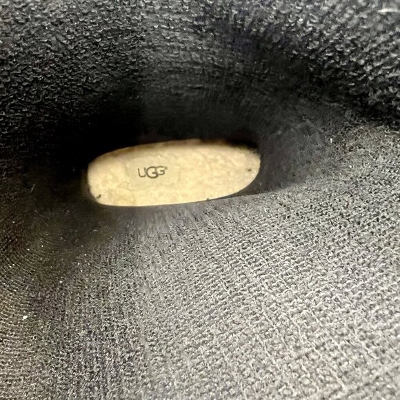 UGG Australia Shelby Black Matte Tall Rubber Rain Boots 1098249 Womens Size 7 - Picture 9 of 12